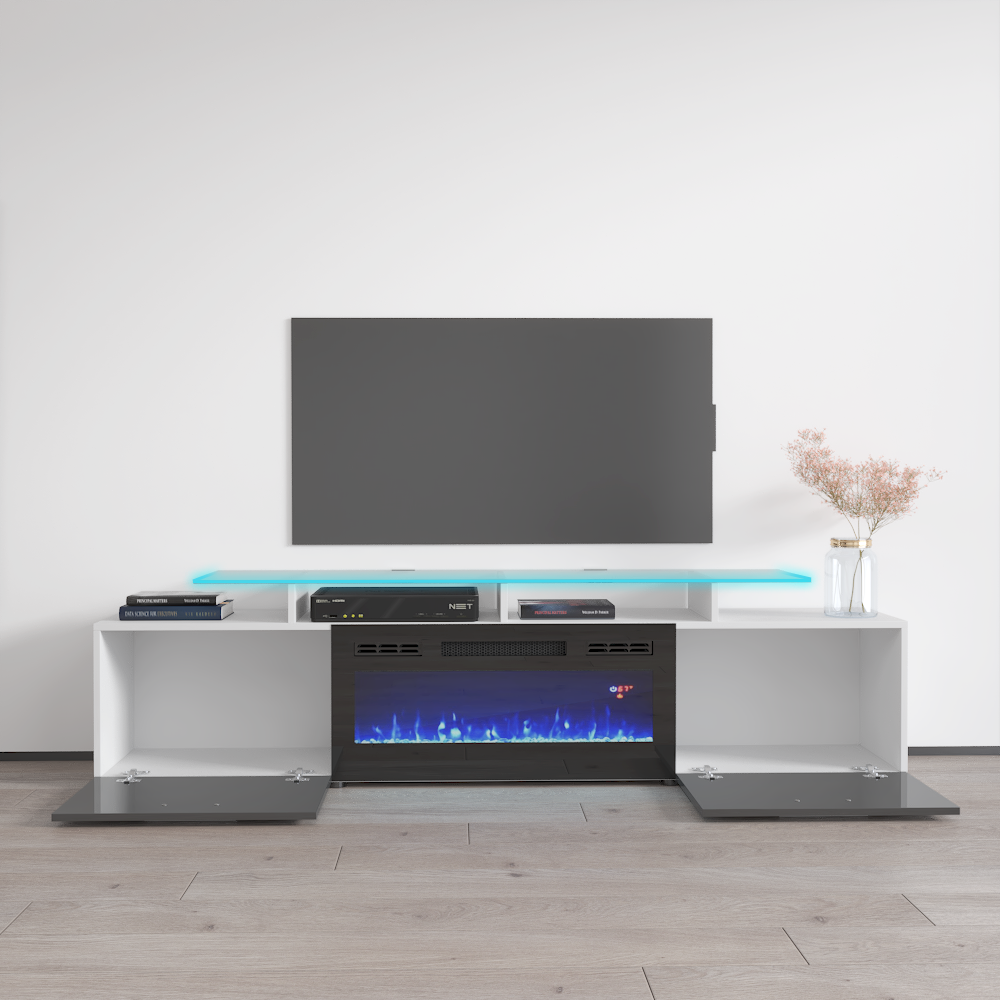 Rova BL-EF Fireplace TV Stand - Meble Furniture