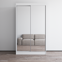 Aria 2D Wardrobe with All Mirror - Meble Furniture