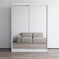Aria 2D Wardrobe with All Mirror - Meble Furniture