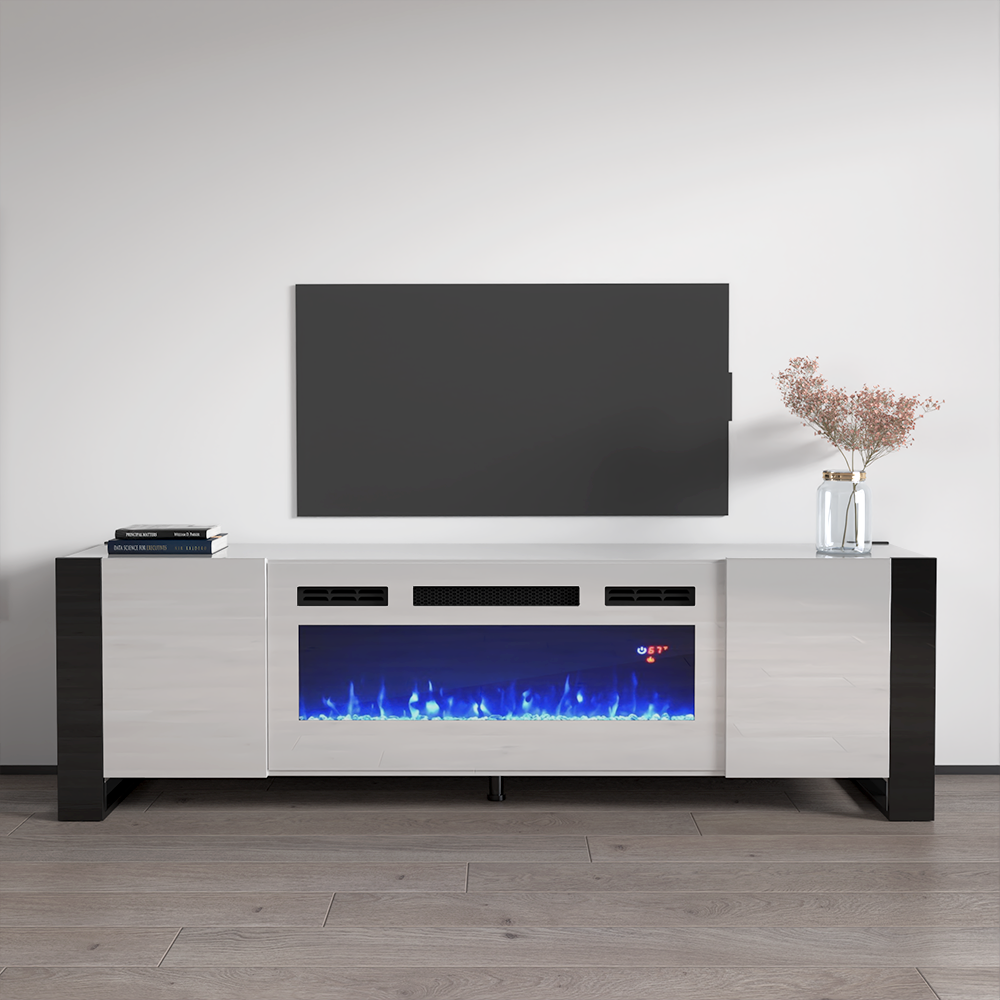 Woody WH-EF Fireplace TV Stand - Meble Furniture
