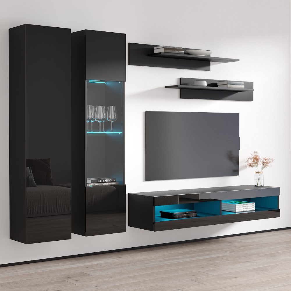 Fly A 34TV Floating Entertainment Center - Meble Furniture