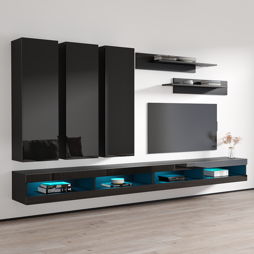 Fly E 34TV Floating Entertainment Center - Meble Furniture