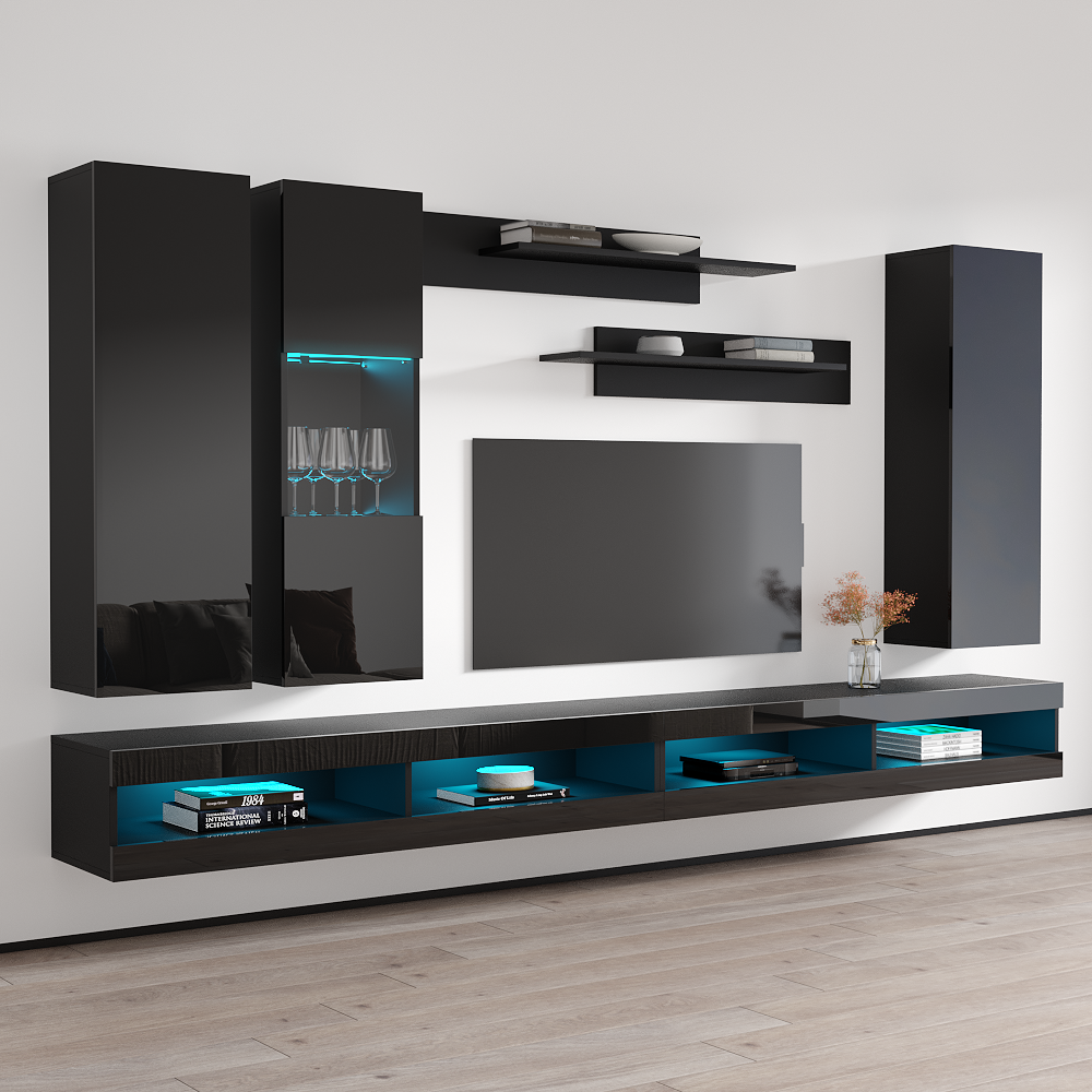 Fly E 34TV Floating Entertainment Center - Meble Furniture