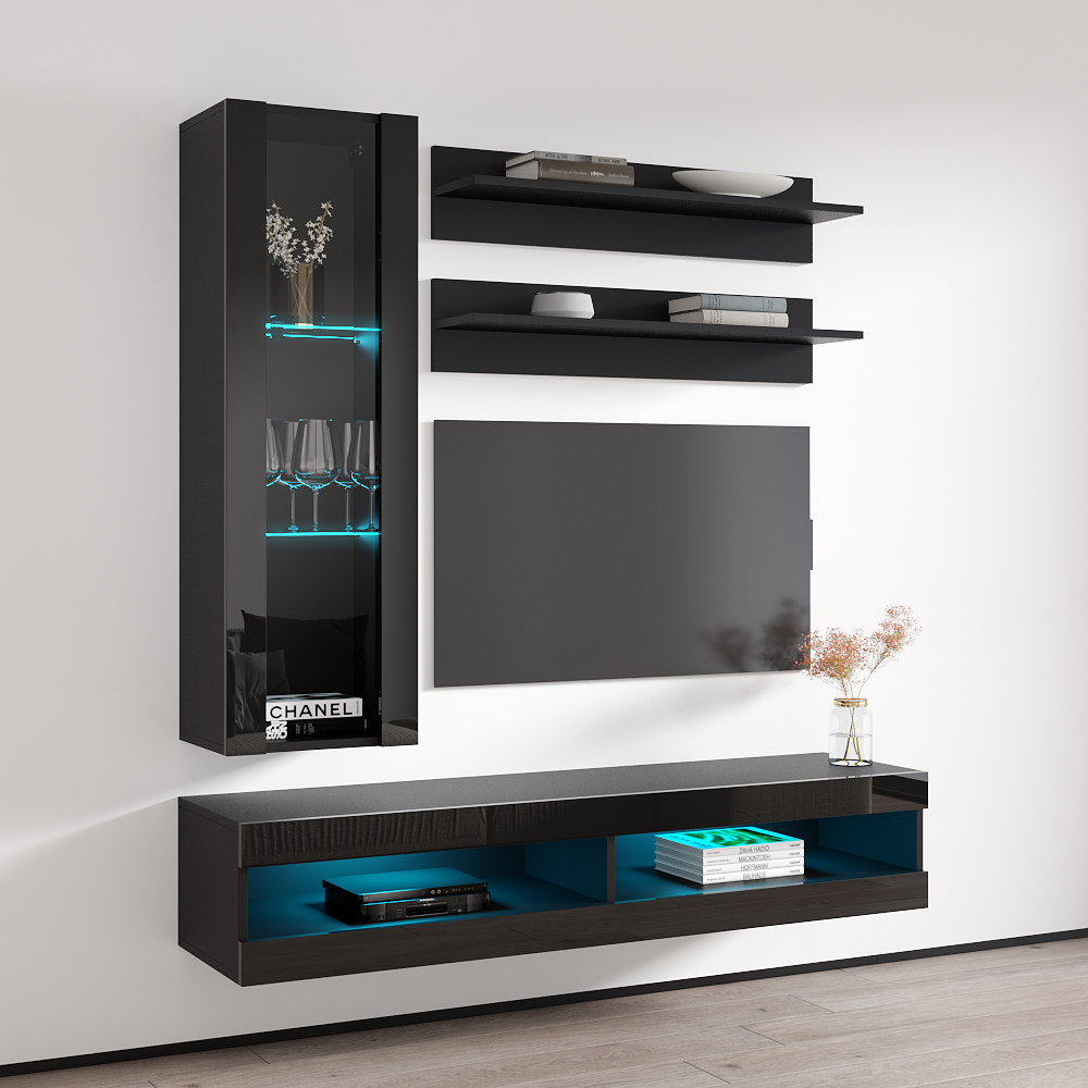 Fly H 34TV Floating Entertainment Center - Meble Furniture