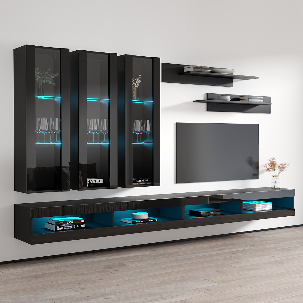 Fly E 34TV Floating Entertainment Center - Meble Furniture