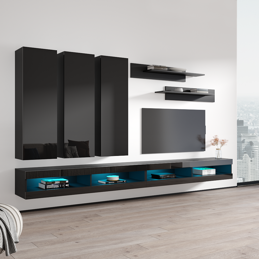 Fly E 34TV Floating Entertainment Center - Meble Furniture