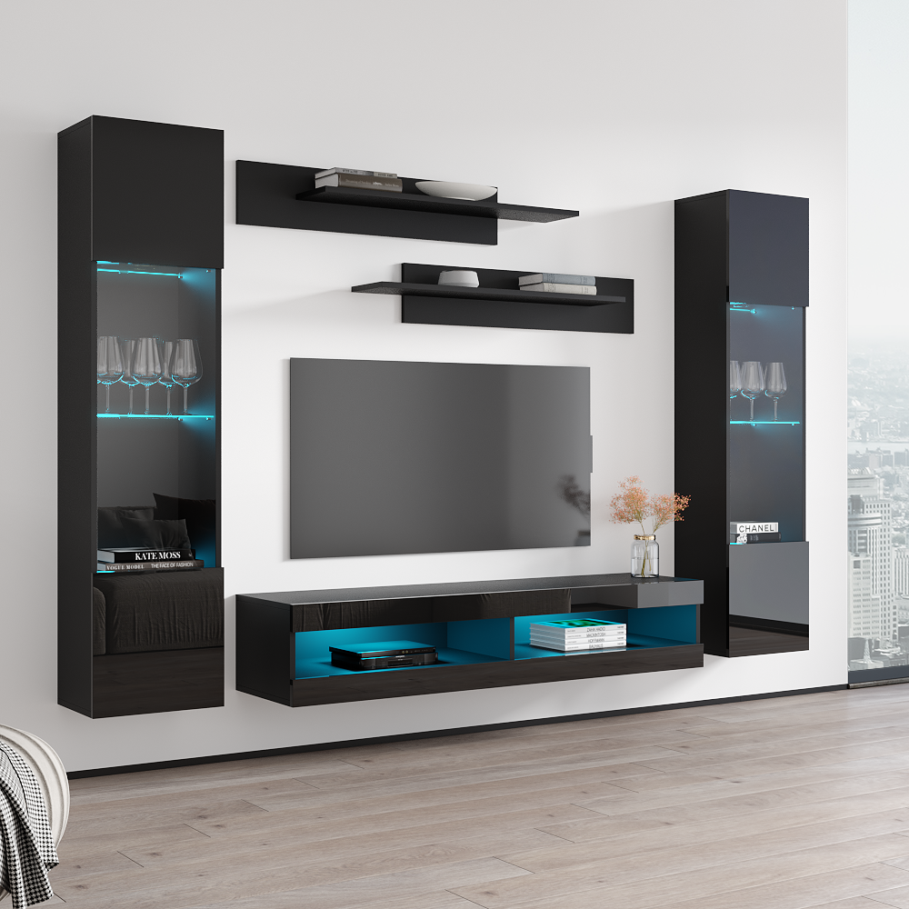 Fly A 34TV Floating Entertainment Center - Meble Furniture