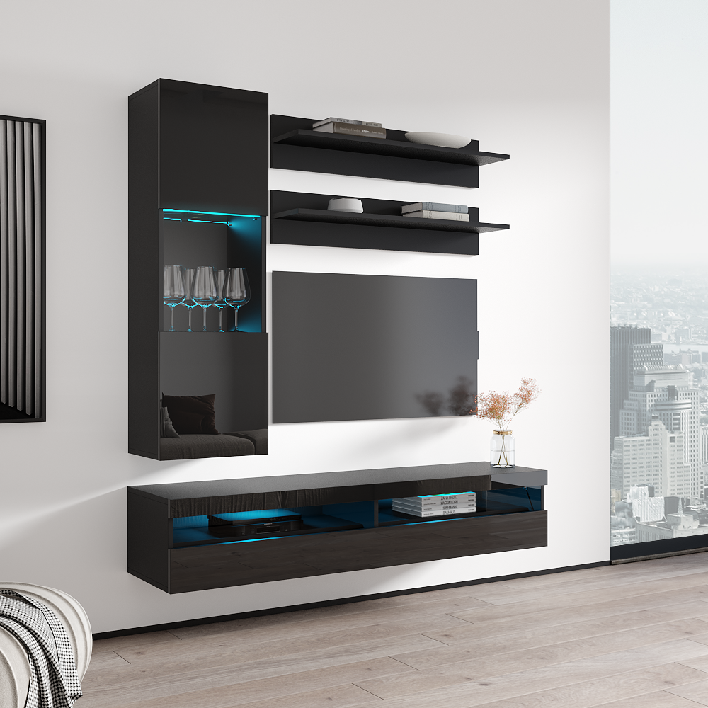 Fly H 35TV Floating Entertainment Center - Meble Furniture