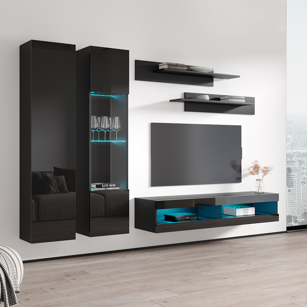 Fly A 34TV Floating Entertainment Center - Meble Furniture