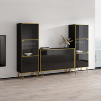 Peri SB-BK-BK Entertainment Center - Meble Furniture