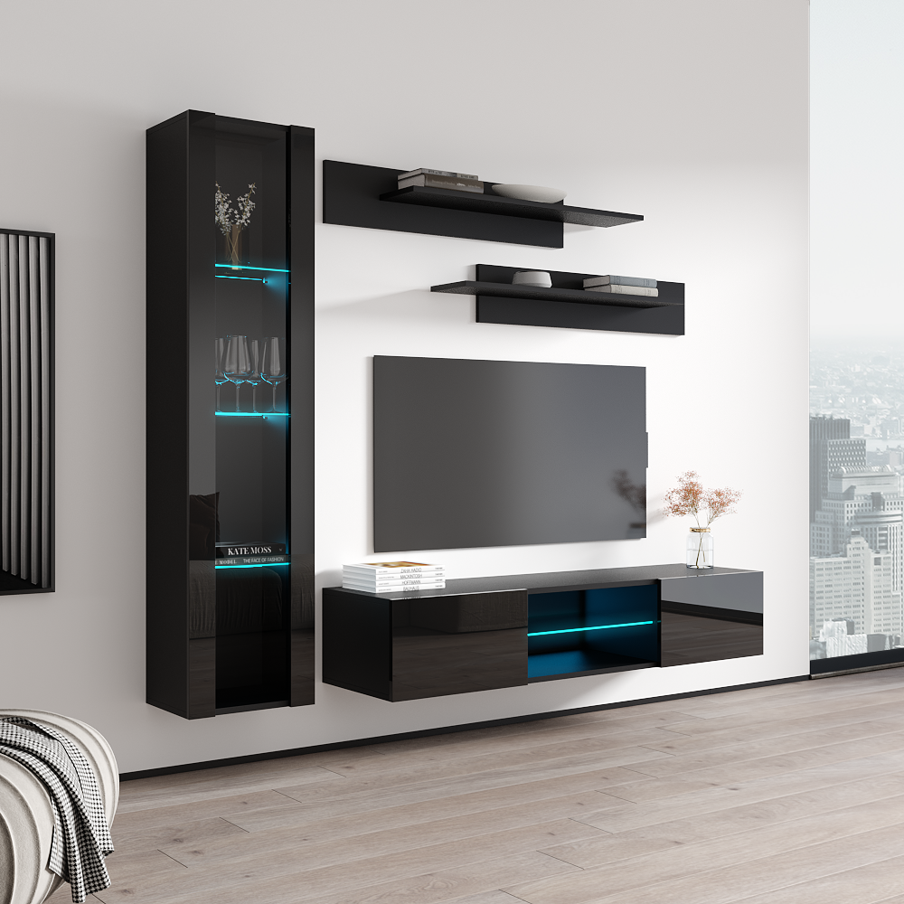 Fly G 33TV Floating Entertainment Center - Meble Furniture