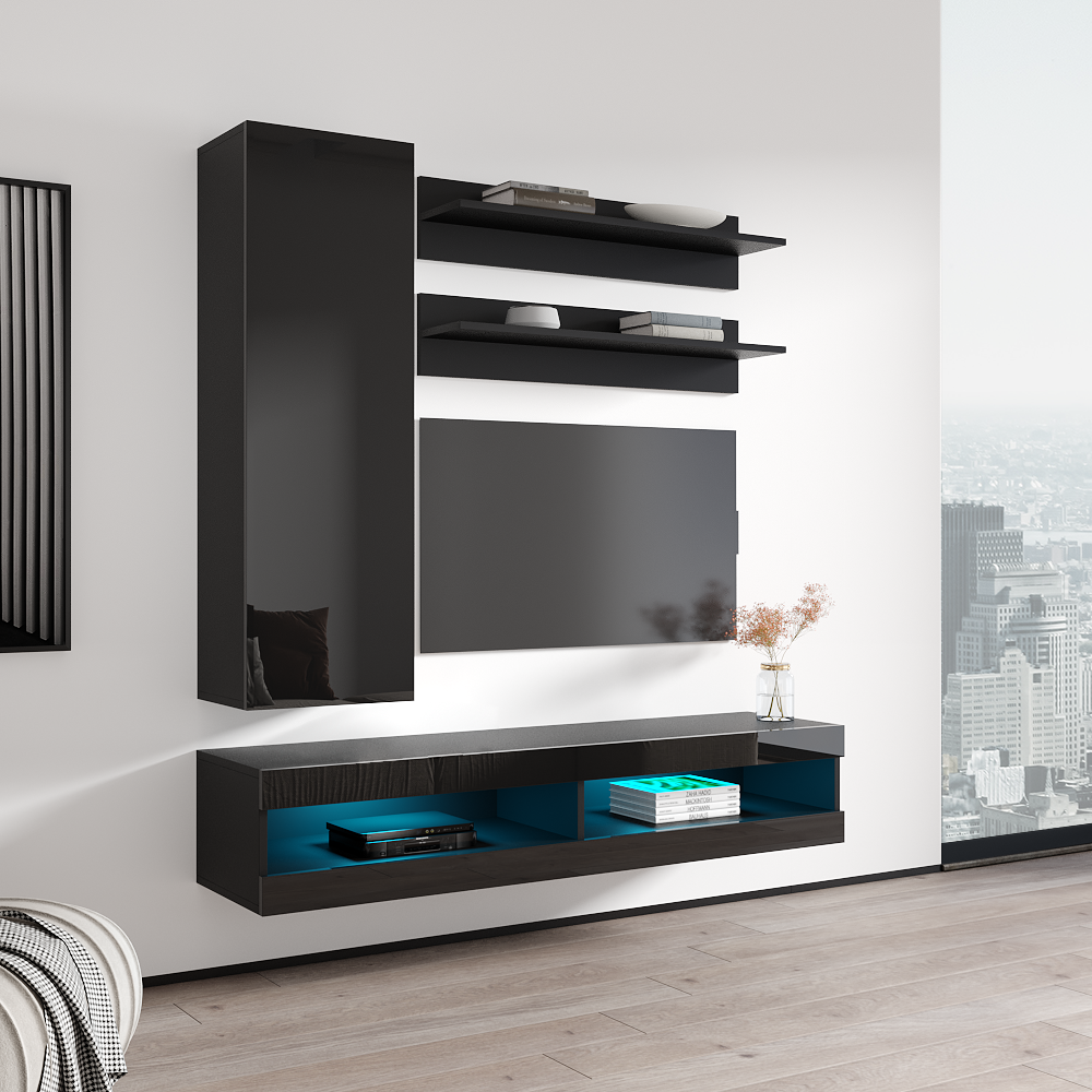 Fly H 34TV Floating Entertainment Center - Meble Furniture