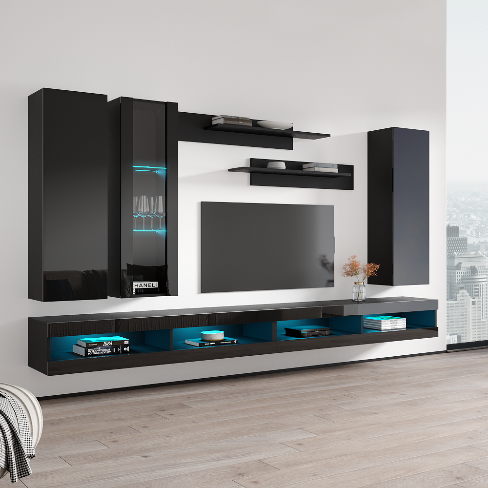 Fly E 34TV Floating Entertainment Center - Meble Furniture