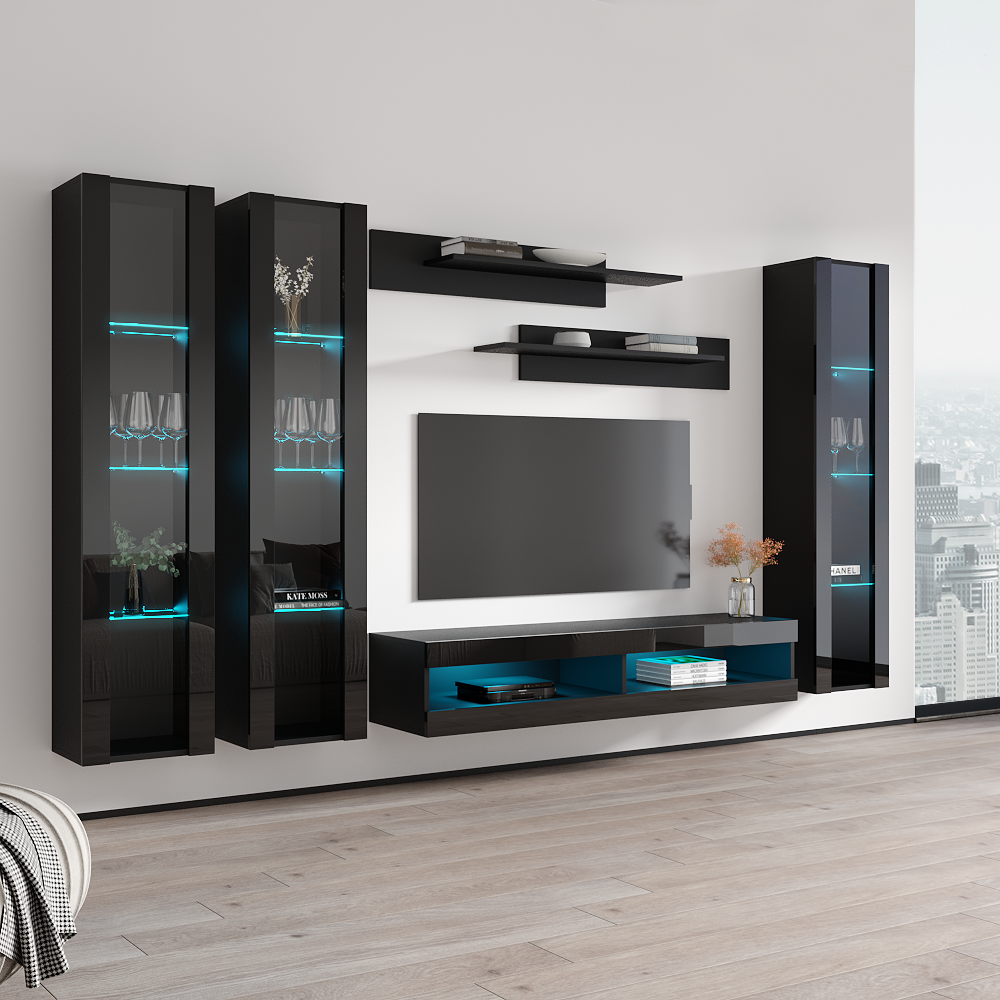 Fly C 34TV Floating Entertainment Center - Meble Furniture
