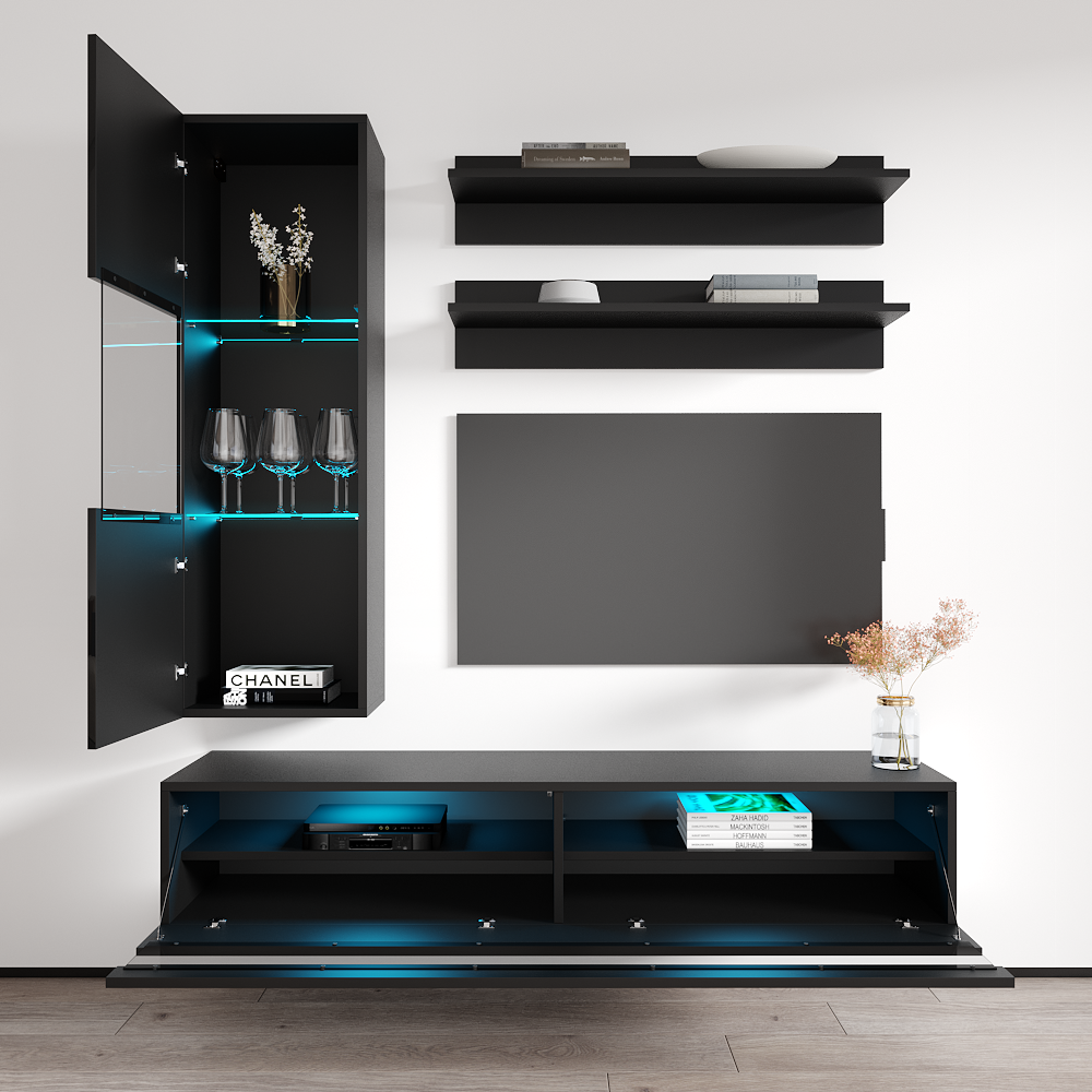 Fly H 35TV Floating Entertainment Center - Meble Furniture