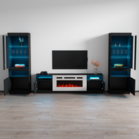 York WH02 Fireplace Entertainment Center - Meble Furniture