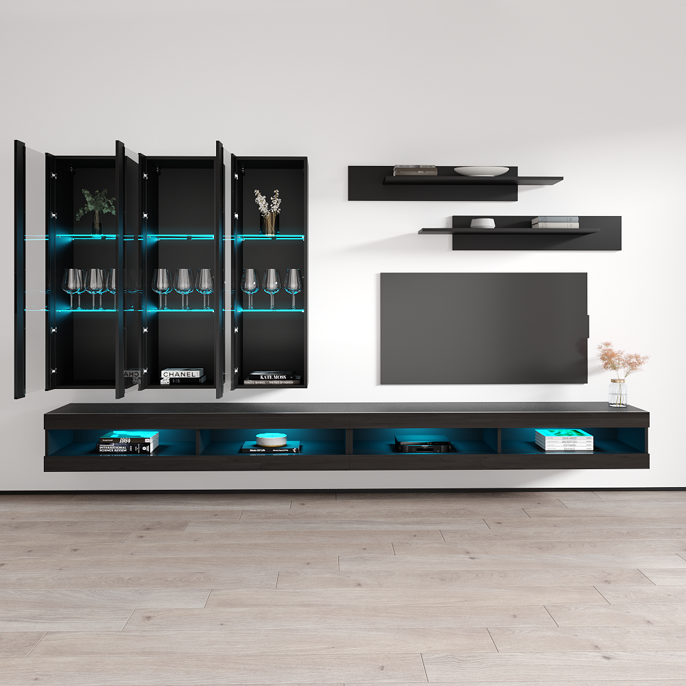 Fly E 34TV Floating Entertainment Center - Meble Furniture