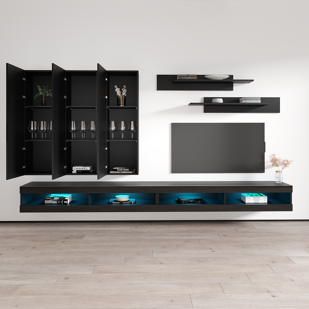Fly E 34TV Floating Entertainment Center - Meble Furniture