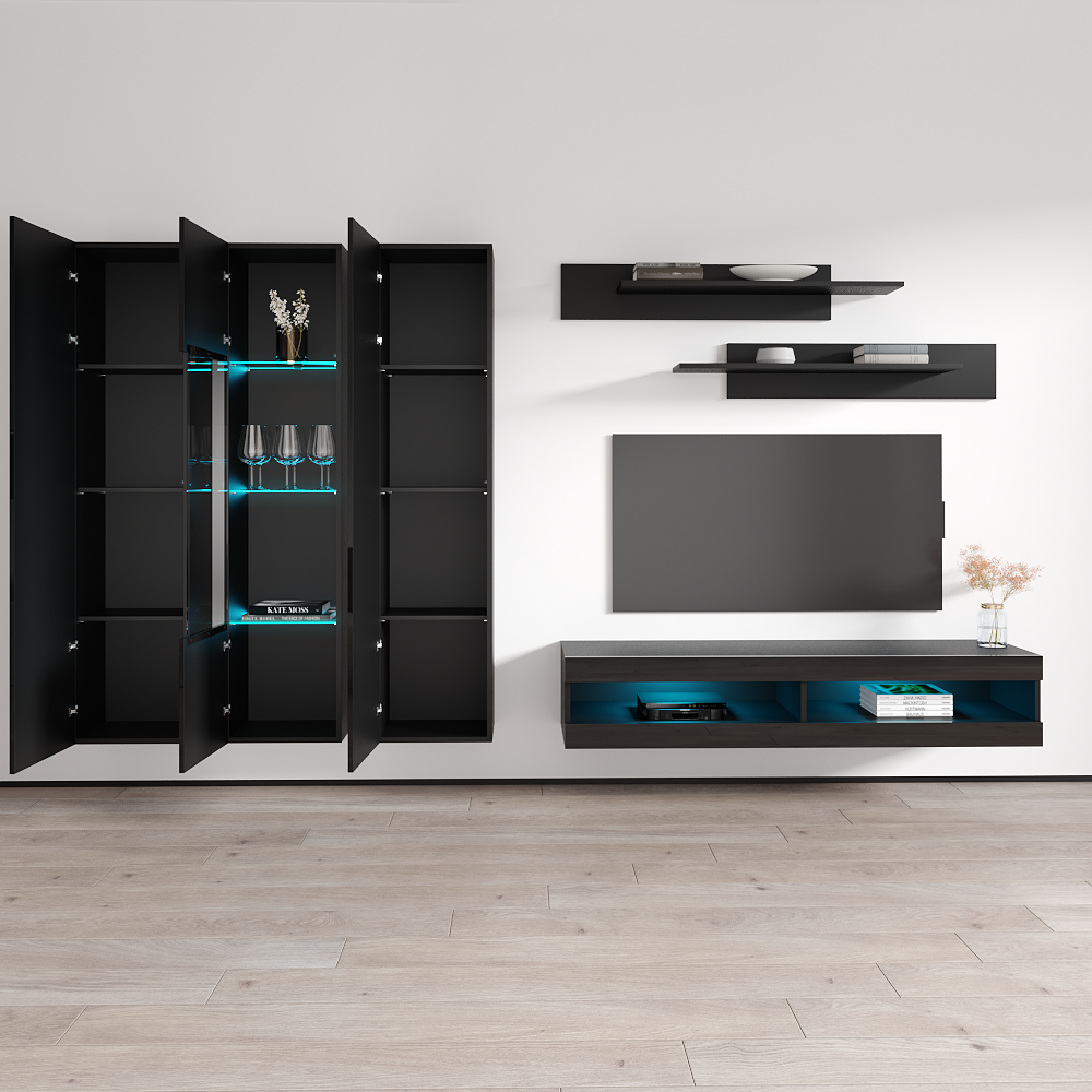 Fly C 34TV Floating Entertainment Center - Meble Furniture