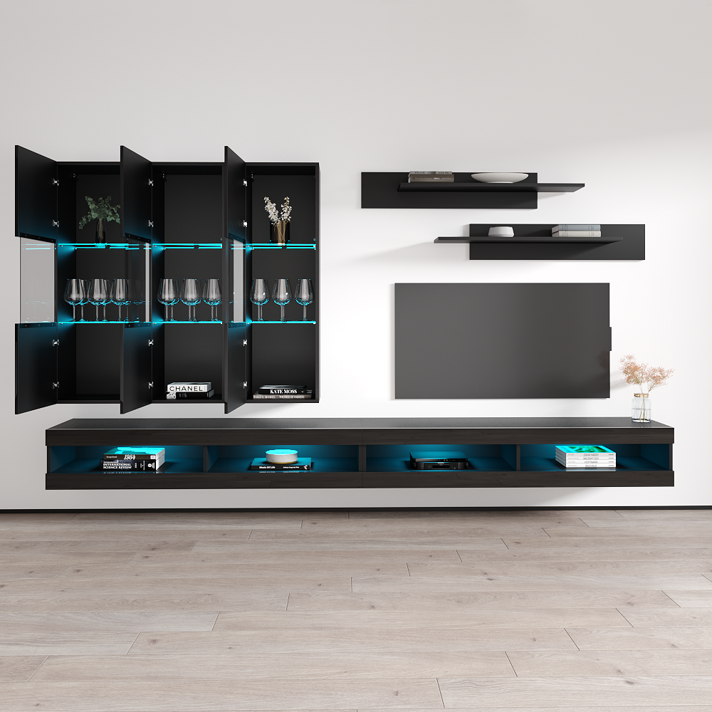 Fly E 34TV Floating Entertainment Center - Meble Furniture