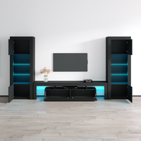 Milano 200-BK-BK Entertainment Center - Meble Furniture