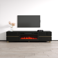 Bono 01 BL-EF Fireplace TV Stand - Meble Furniture