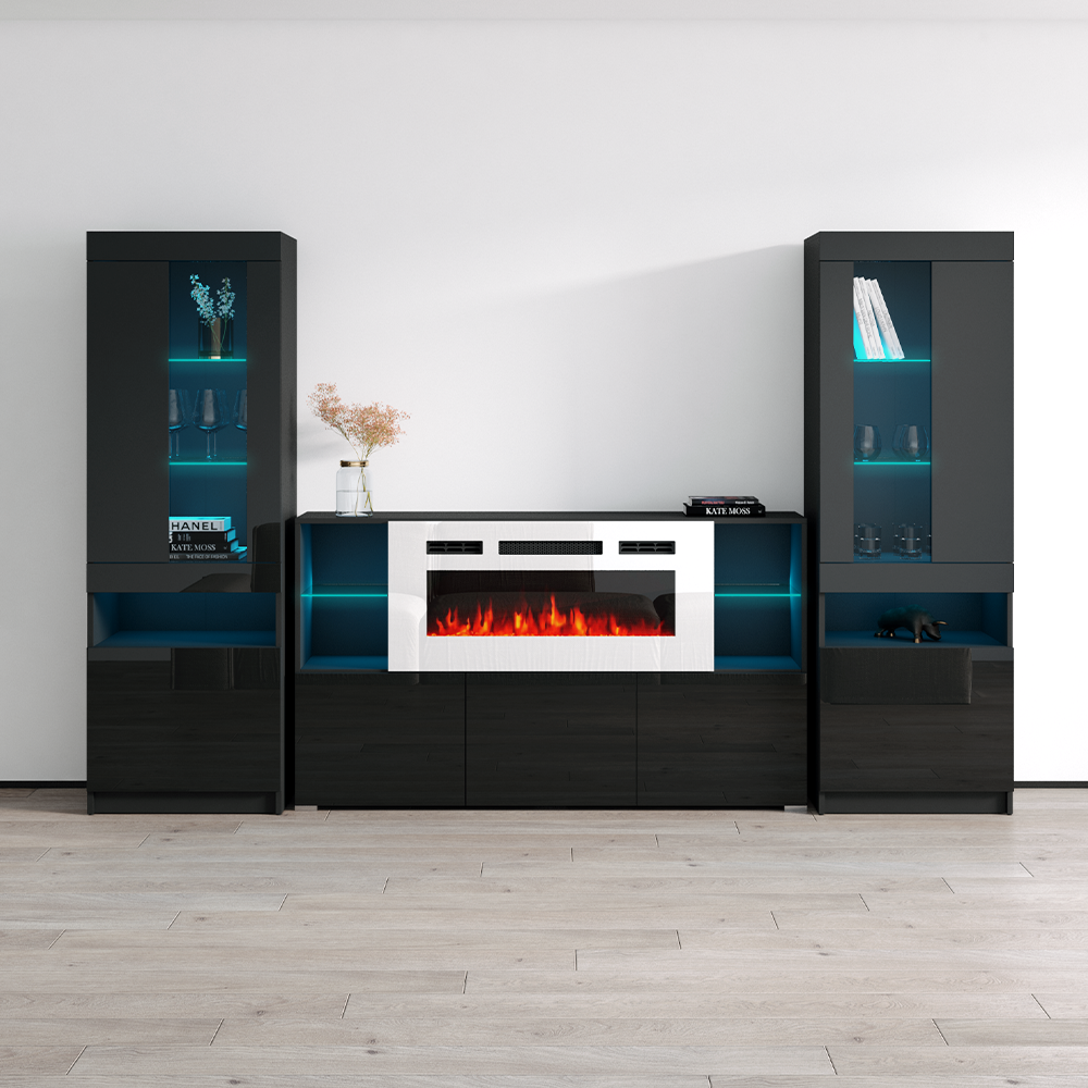 Komi WH03 Fireplace Entertainment Center - Meble Furniture