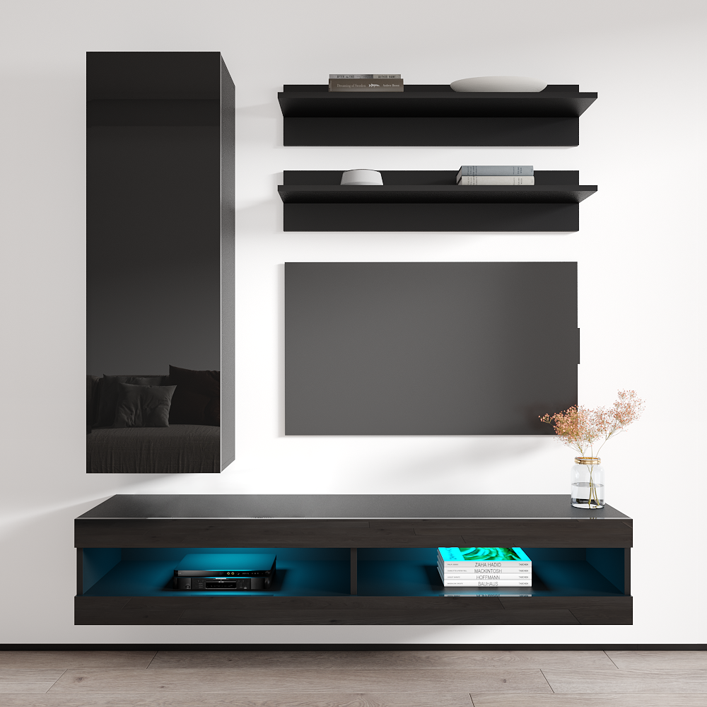 Fly H 34TV Floating Entertainment Center - Meble Furniture