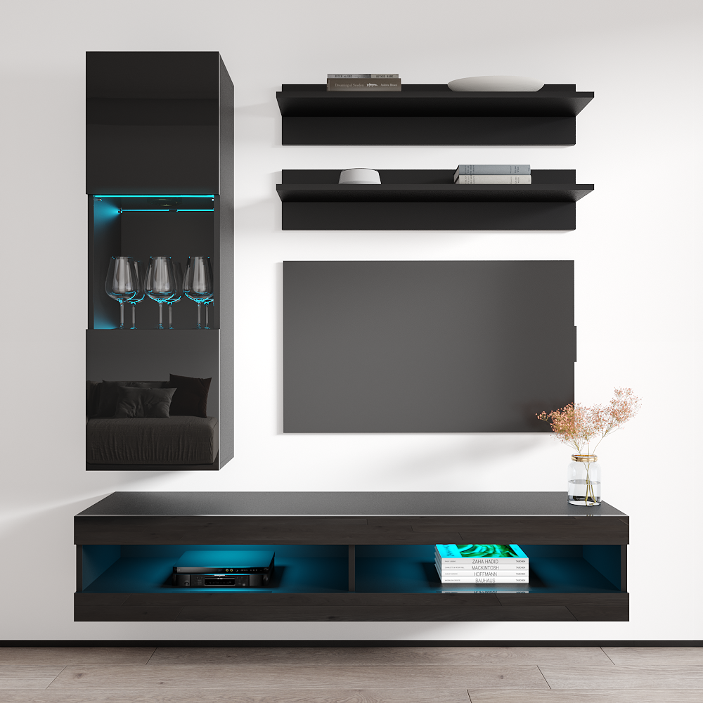 Fly H 34TV Floating Entertainment Center - Meble Furniture