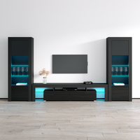 Milano 200-BK-BK Entertainment Center - Meble Furniture