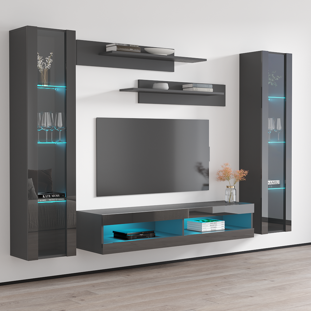 Fly A 34TV Floating Entertainment Center - Meble Furniture