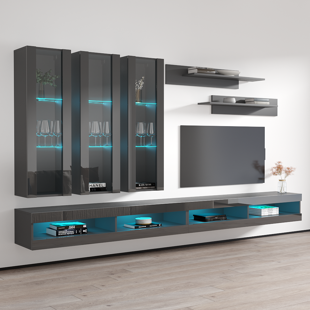 Fly E 34TV Floating Entertainment Center - Meble Furniture