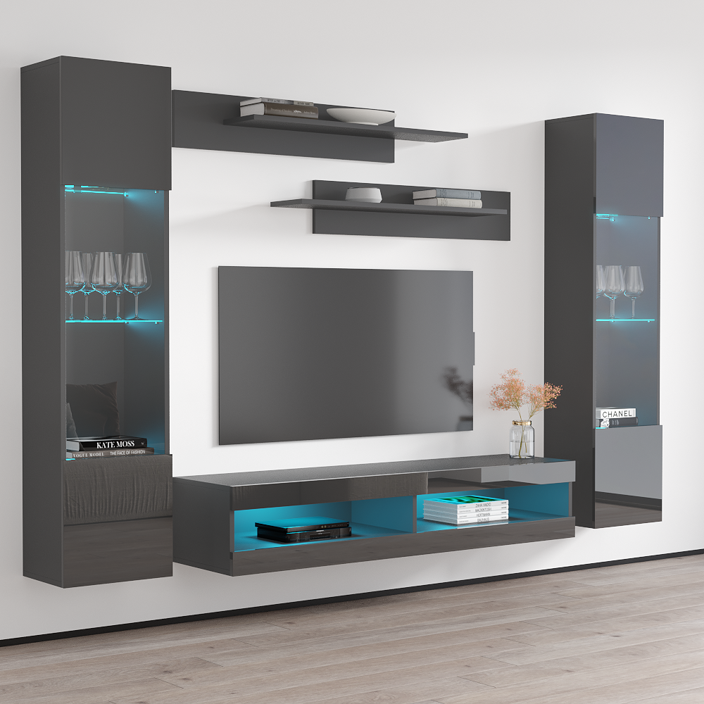 Fly A 34TV Floating Entertainment Center - Meble Furniture