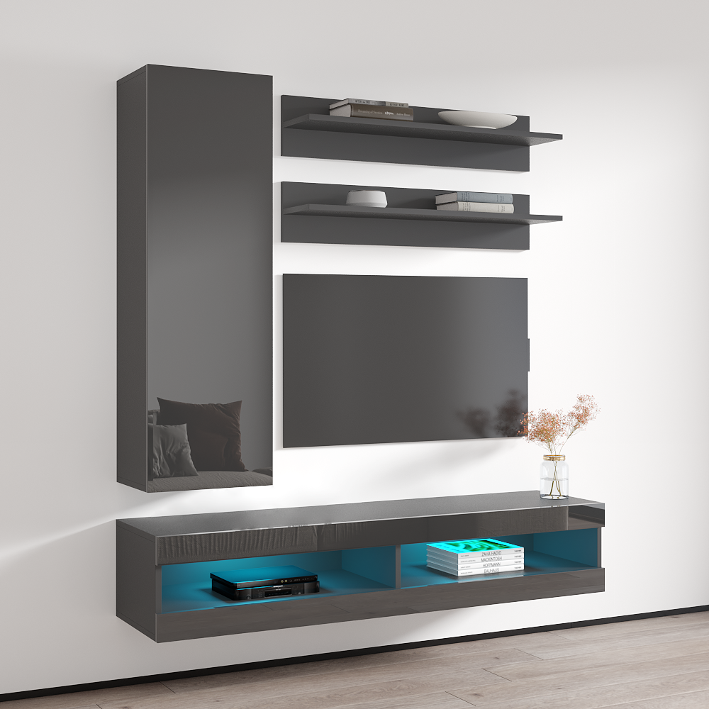 Fly H 34TV Floating Entertainment Center - Meble Furniture