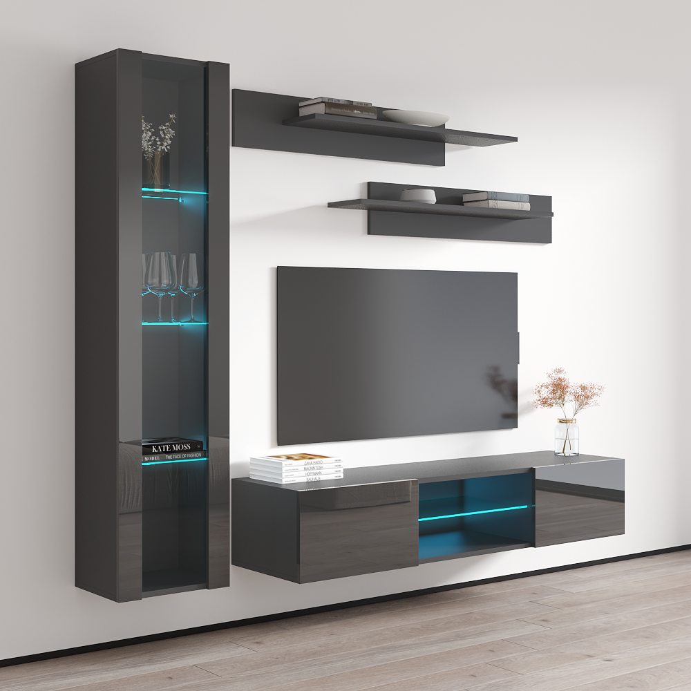 Fly G 33TV Floating Entertainment Center - Meble Furniture