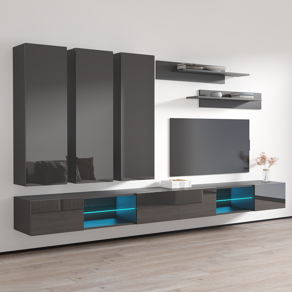 Fly E 33TV Floating Entertainment Center - Meble Furniture