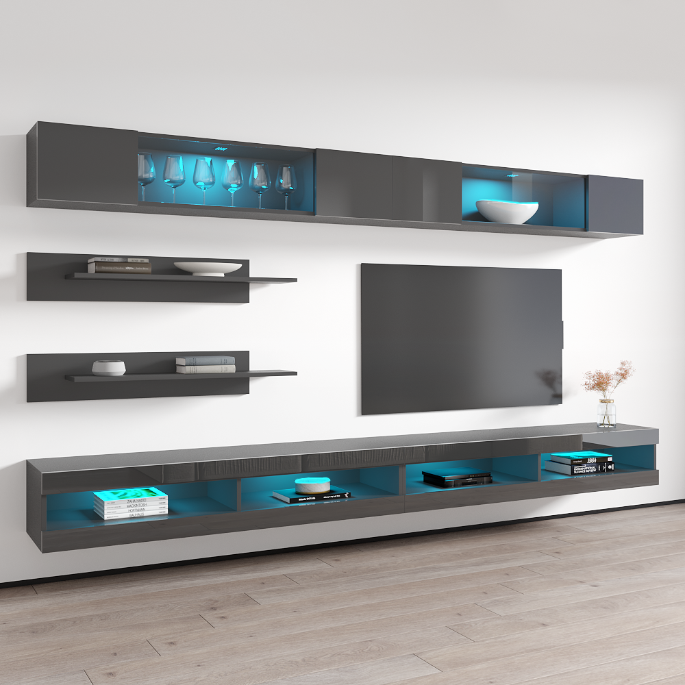 Fly I 34TV Floating Entertainment Center - Meble Furniture
