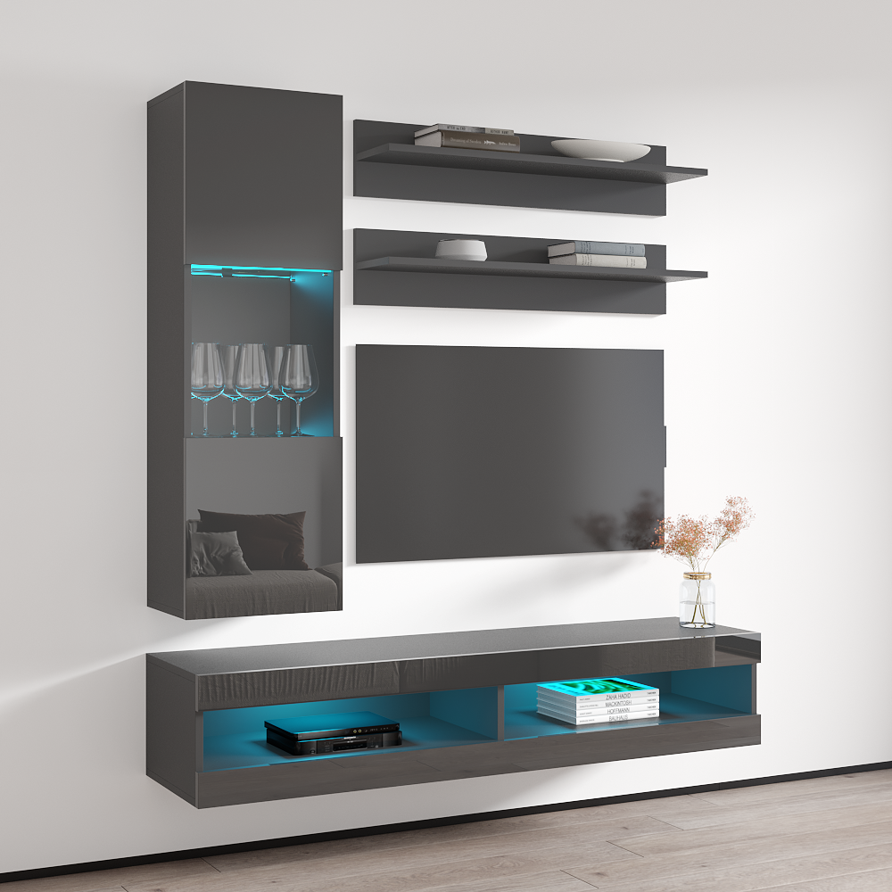 Fly H 34TV Floating Entertainment Center - Meble Furniture