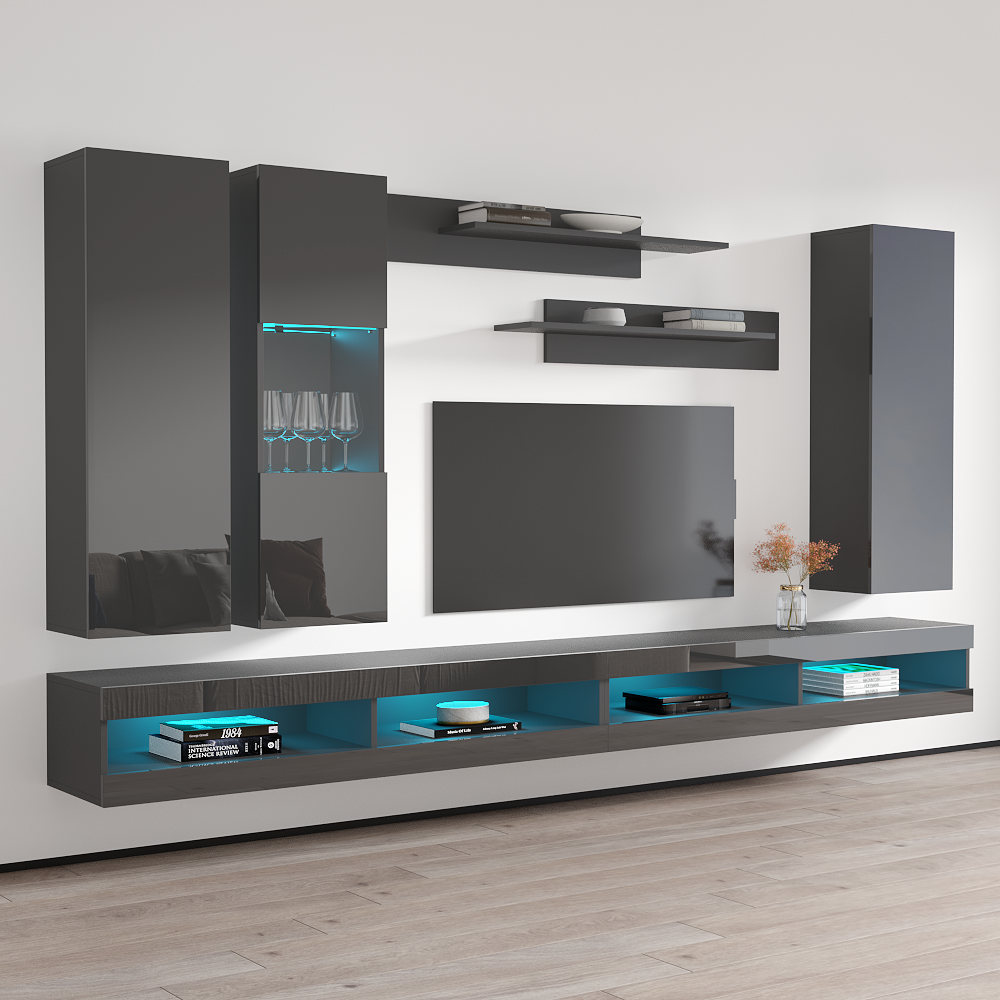 Fly E 34TV Floating Entertainment Center - Meble Furniture
