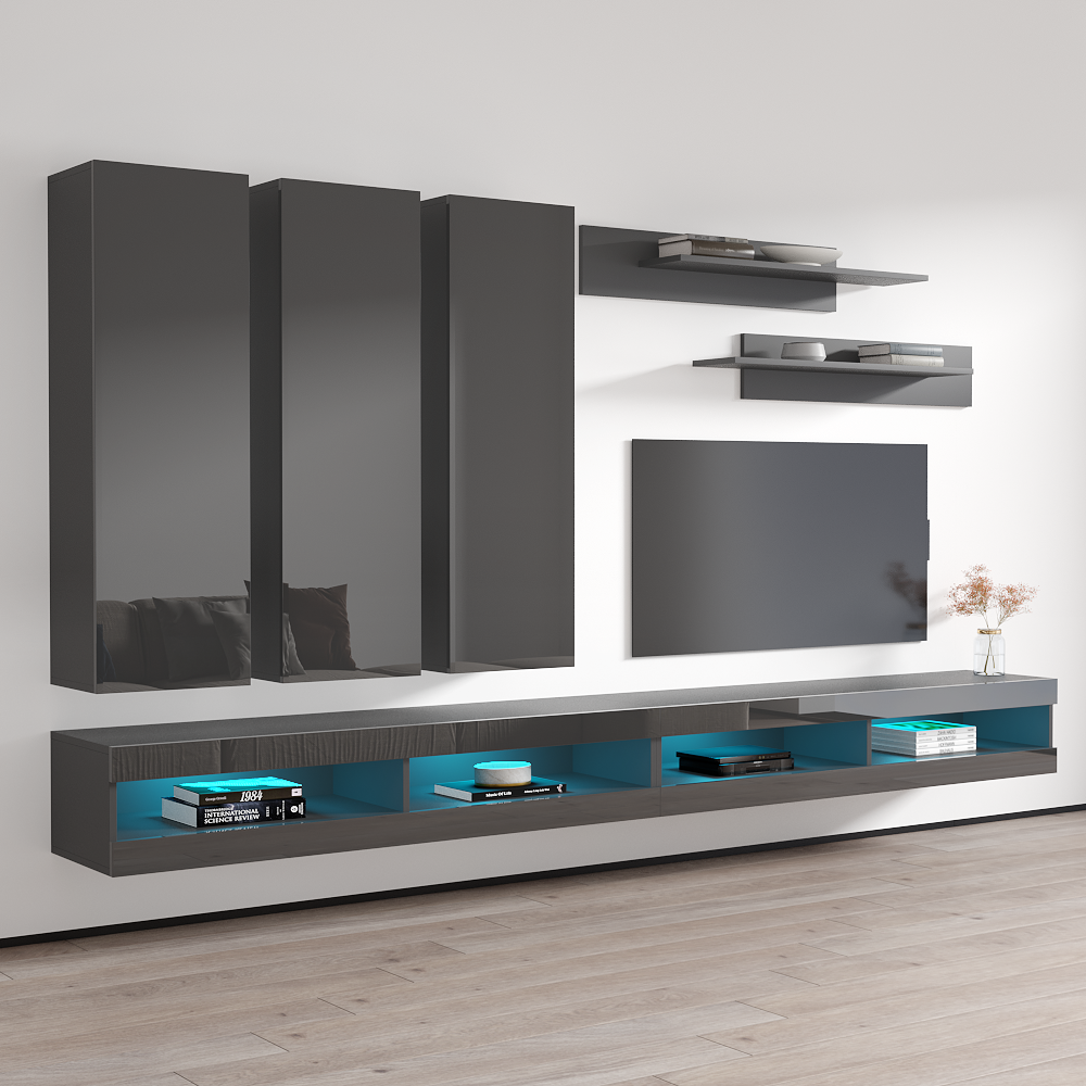 Fly E 34TV Floating Entertainment Center - Meble Furniture