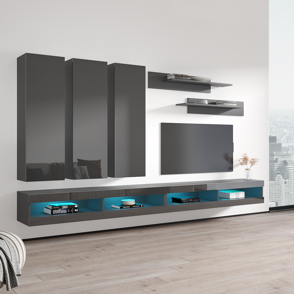Fly E 34TV Floating Entertainment Center - Meble Furniture