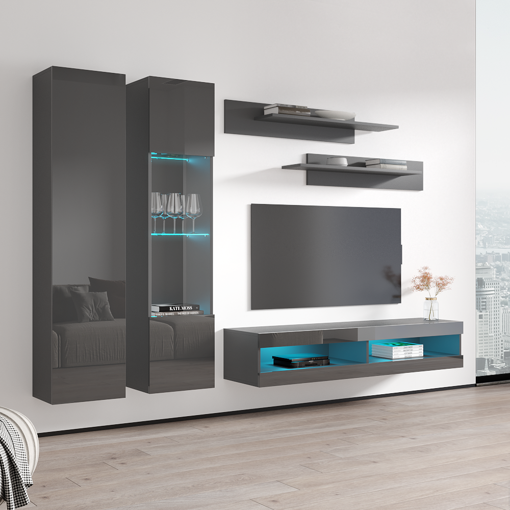 Fly A 34TV Floating Entertainment Center - Meble Furniture