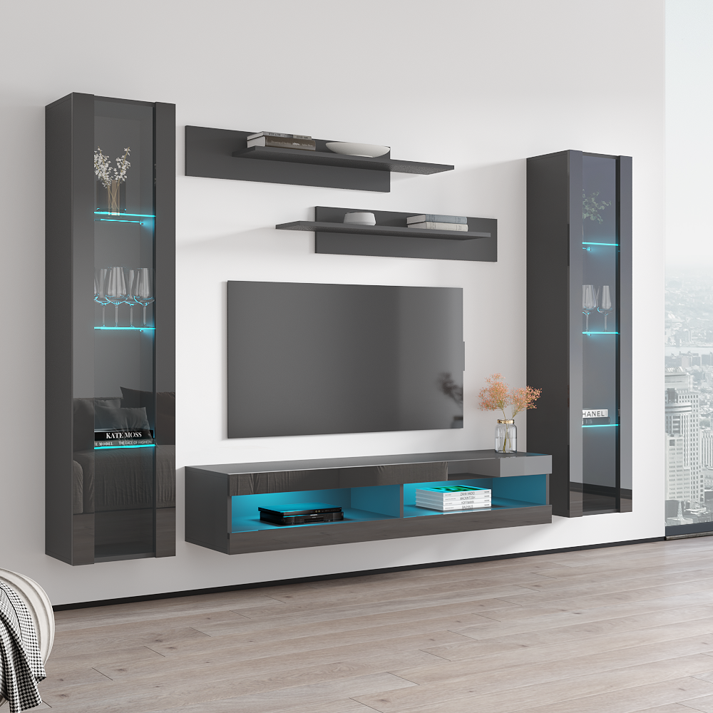 Fly A 34TV Floating Entertainment Center - Meble Furniture