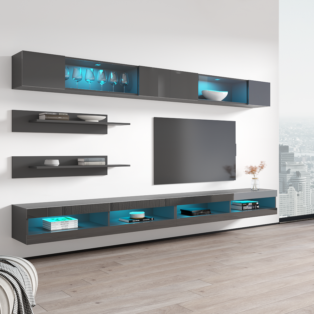Fly I 34TV Floating Entertainment Center - Meble Furniture