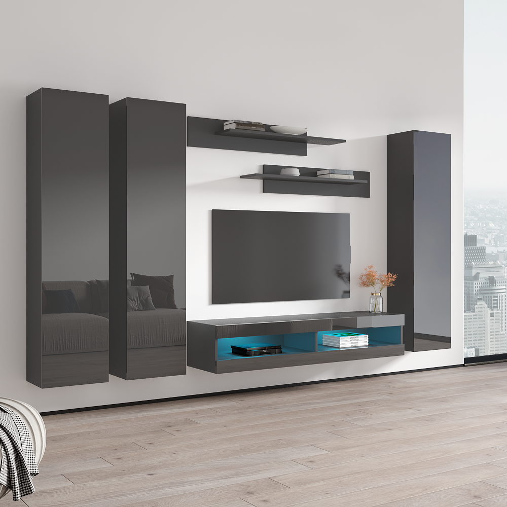 Fly C 34TV Floating Entertainment Center - Meble Furniture