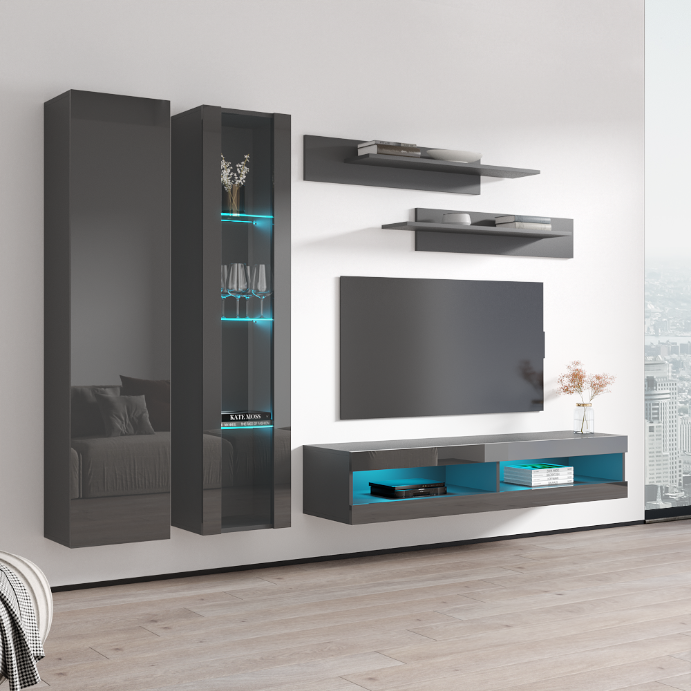 Fly A 34TV Floating Entertainment Center - Meble Furniture
