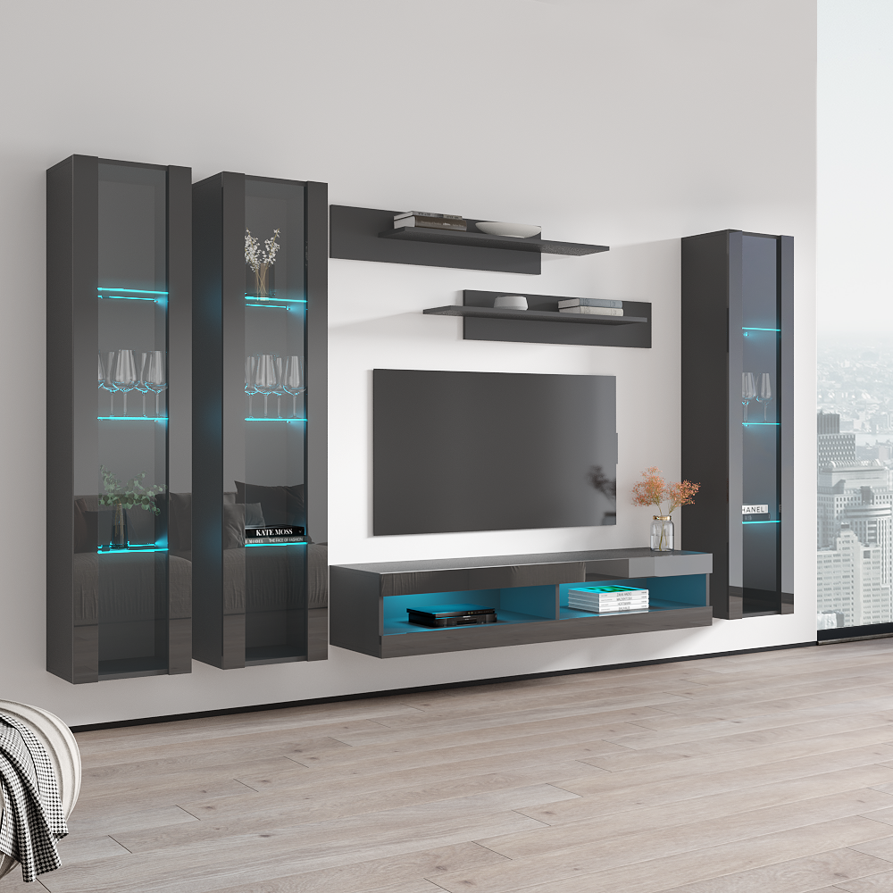 Fly C 34TV Floating Entertainment Center - Meble Furniture