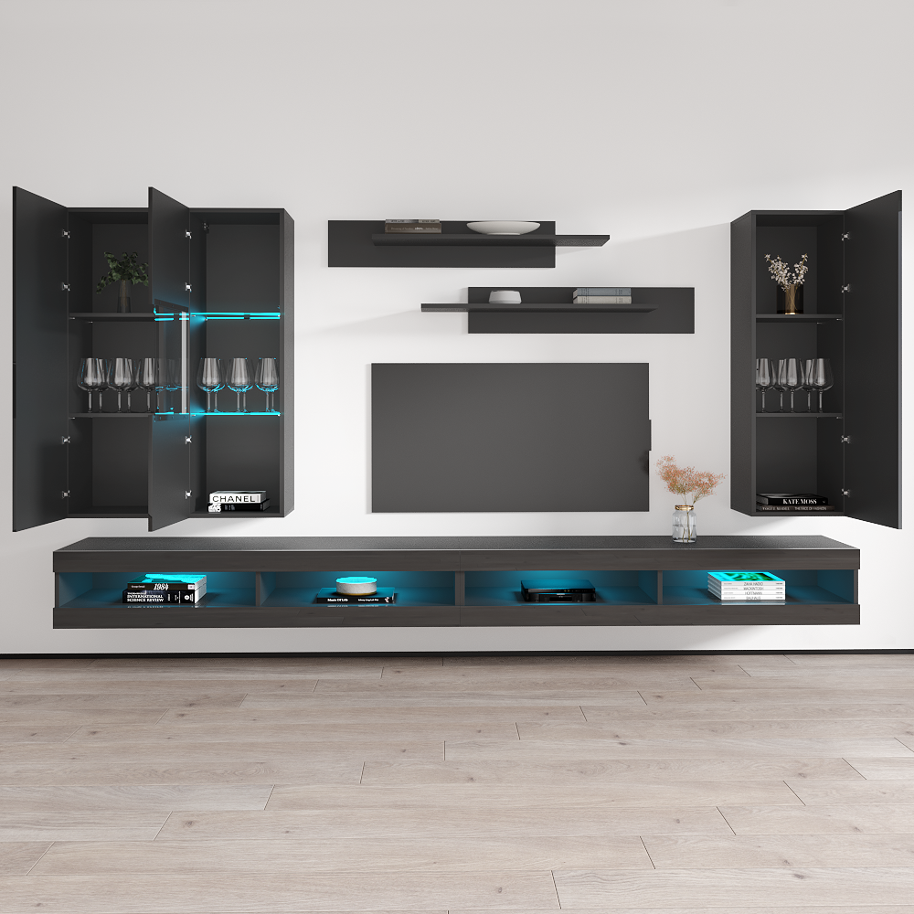 Fly E 34TV Floating Entertainment Center - Meble Furniture