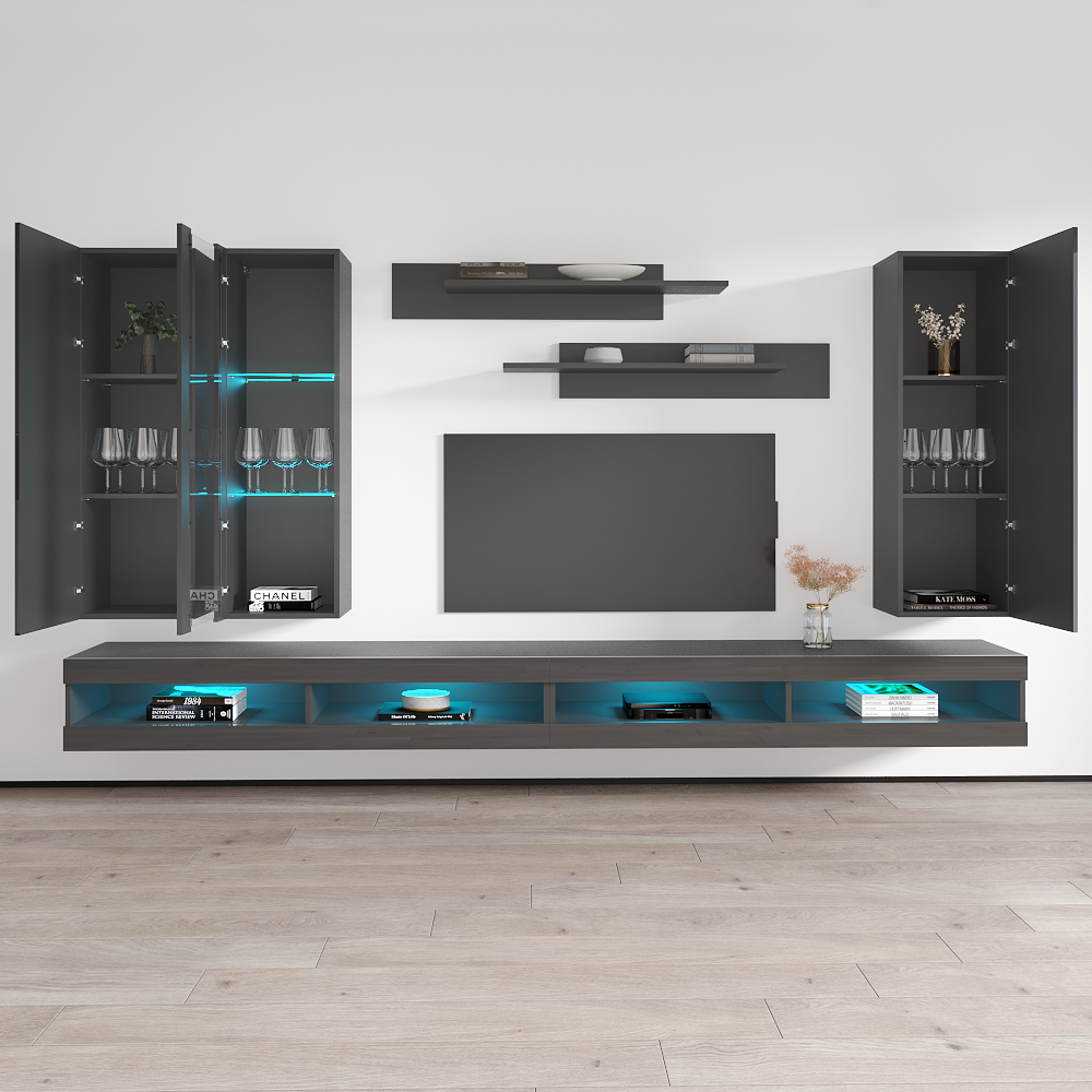 Fly E 34TV Floating Entertainment Center - Meble Furniture