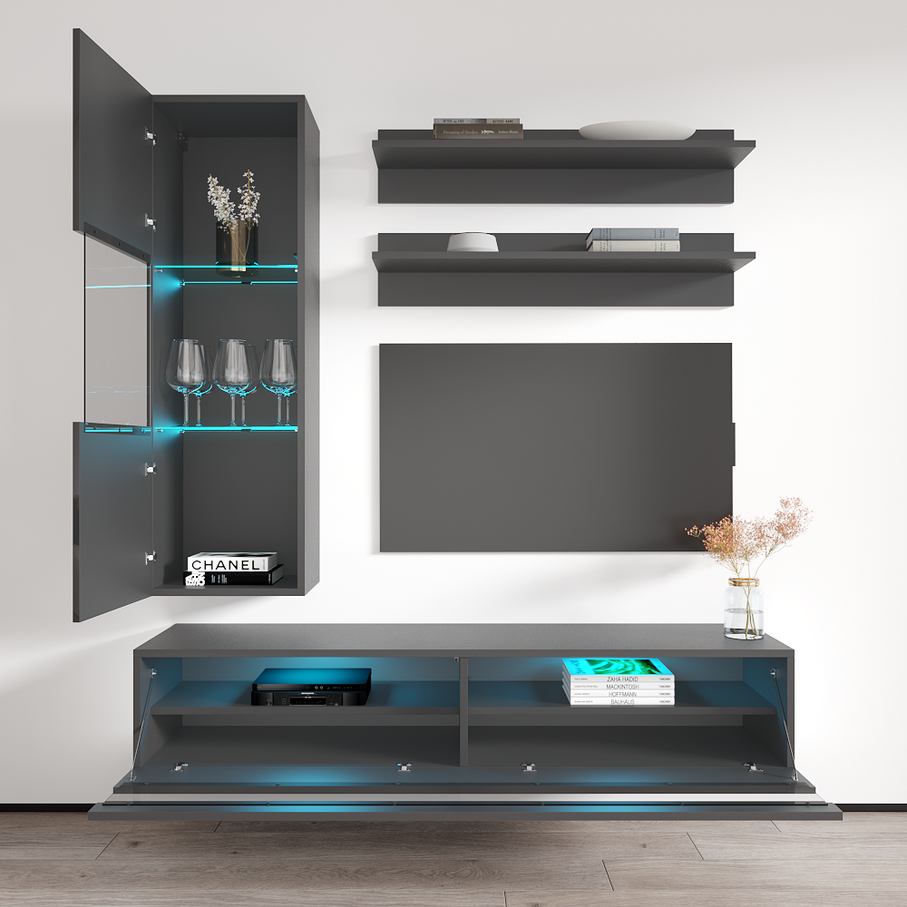Fly H 35TV Floating Entertainment Center - Meble Furniture